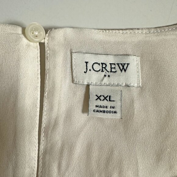 J.Crew Factory Jacquard Puff-Sleeve Top - Picture 8 of 12